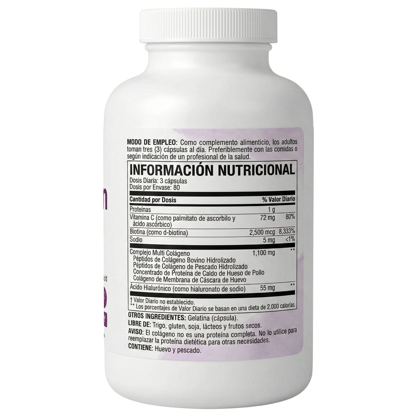 Multi-Colágeno Complex (240 Cápsulas) | Tratamiento 3 Meses para Piel, Cabello y Articulaciones.