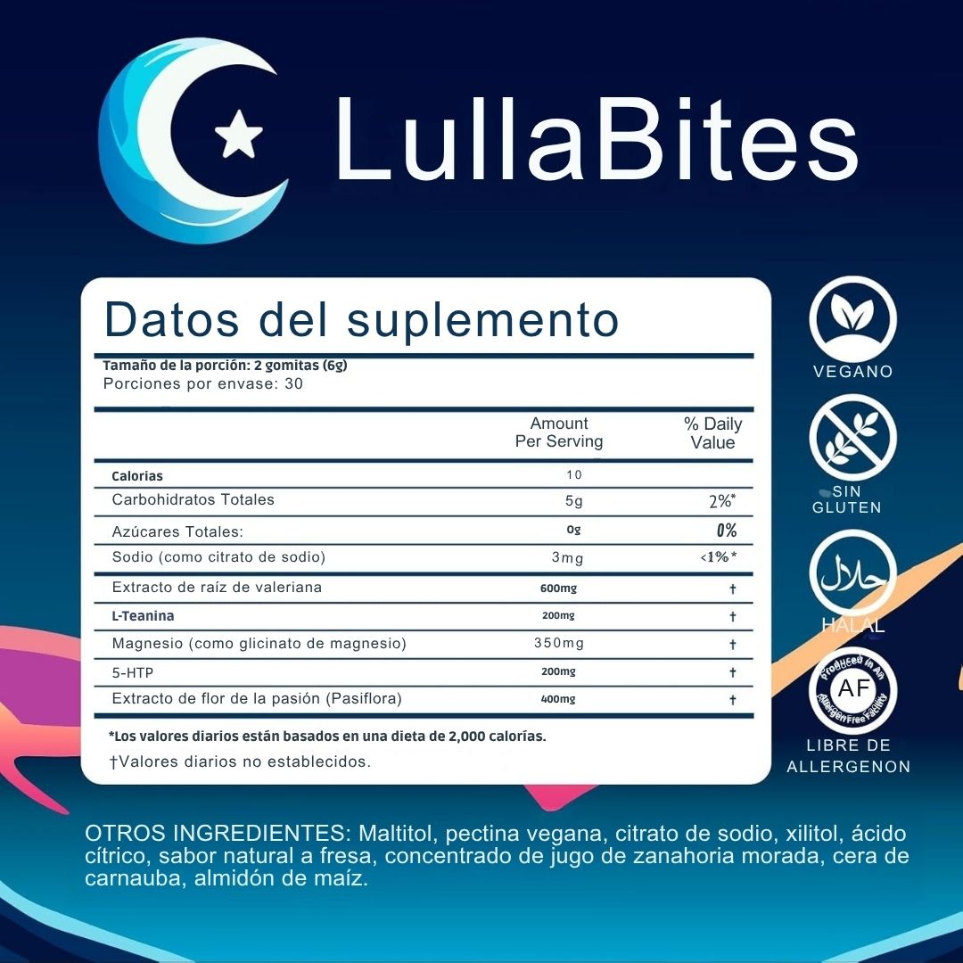 LullaBites: Gominolas de Sueño Profundo – Estrellas de Fresa