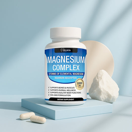 Cápsulas de Complejo de Magnesio – 8 Formas, Alta Absorción