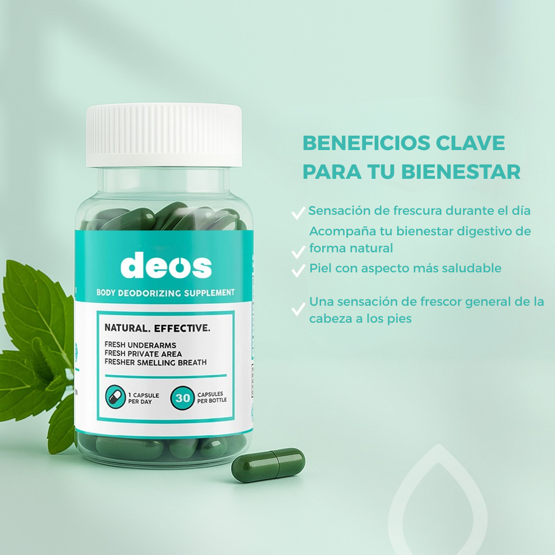 Cápsulas Naturales Deos – Apoyo para la Frescura Corporal
